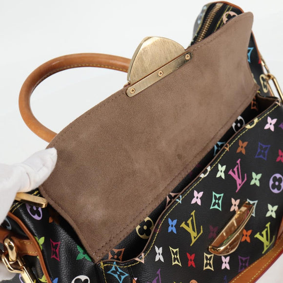 LOUIS VUITTON Monogram Multicolor Rita Tote Bag Black M40126 LV Auth 134954V