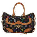 LOUIS VUITTON Monogram Multicolor Rita Tote Bag Black M40126 LV Auth 134954V-13