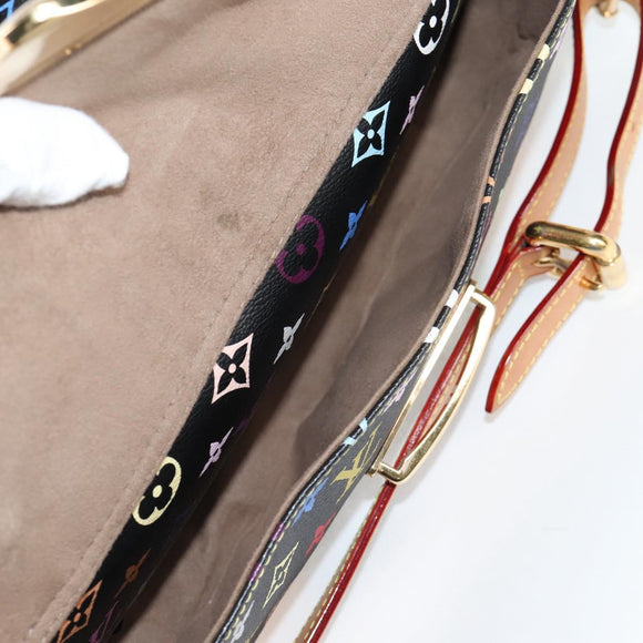 LOUIS VUITTON Monogram Multicolor Rita Tote Bag Black M40126 LV Auth 134954V