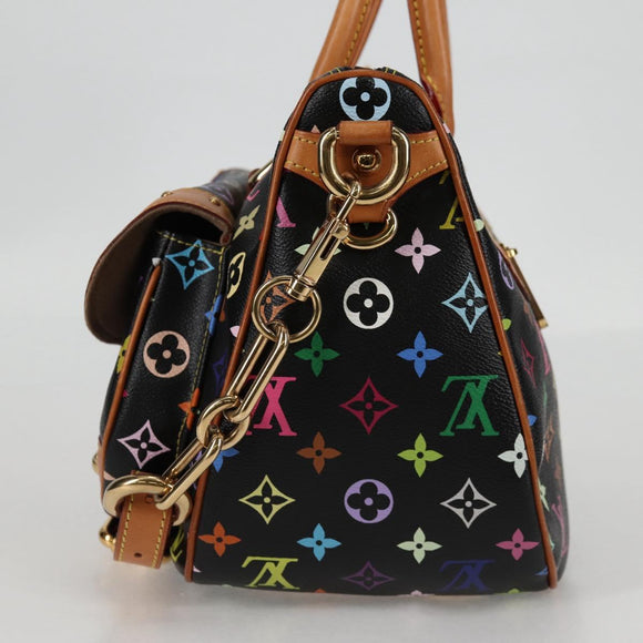 LOUIS VUITTON Monogram Multicolor Rita Tote Bag Black M40126 LV Auth 134954V