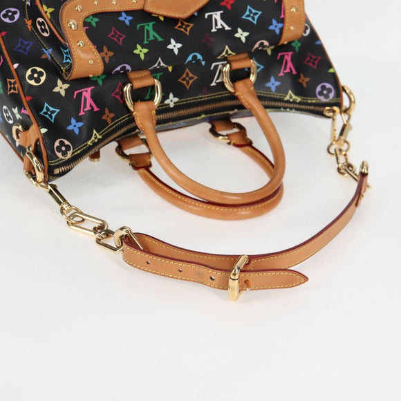 LOUIS VUITTON Monogram Multicolor Rita Tote Bag Black M40126 LV Auth 134954V