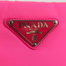 PRADA Chain Shoulder Bag Nylon Pink Silver Auth 134961M-18