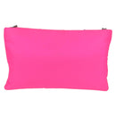 PRADA Chain Shoulder Bag Nylon Pink Silver Auth 134961M-2