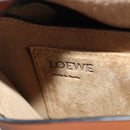 LOEWE Anagram Rainbow Gate Shoulder Bag Leather Brown Auth 134968M-12