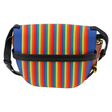 LOEWE Anagram Rainbow Gate Shoulder Bag Leather Brown Auth 134968SAM - 0