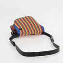 LOEWE Anagram Rainbow Gate Shoulder Bag Leather Brown Auth 134968M-7