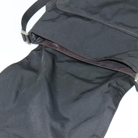 GUCCI Shoulder Bag Nylon Black 019 0340 Auth 134971