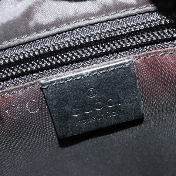 GUCCI Shoulder Bag Nylon Black 019 0340 Auth 134971