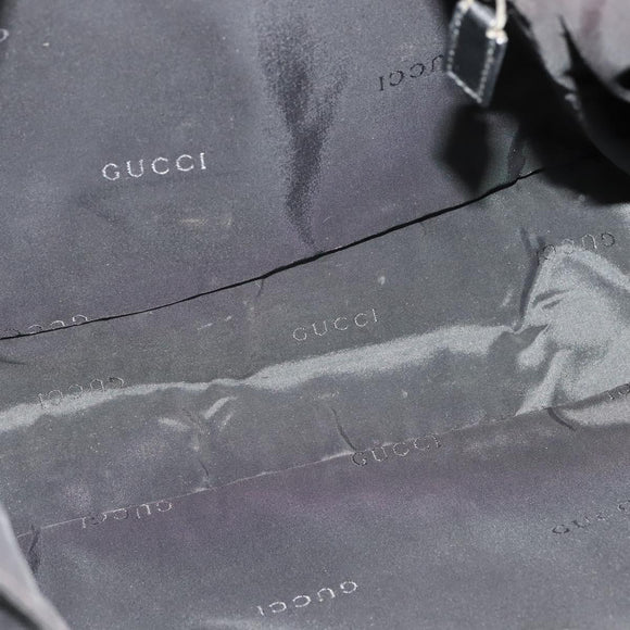 GUCCI Shoulder Bag Nylon Black 019 0340 Auth 134971