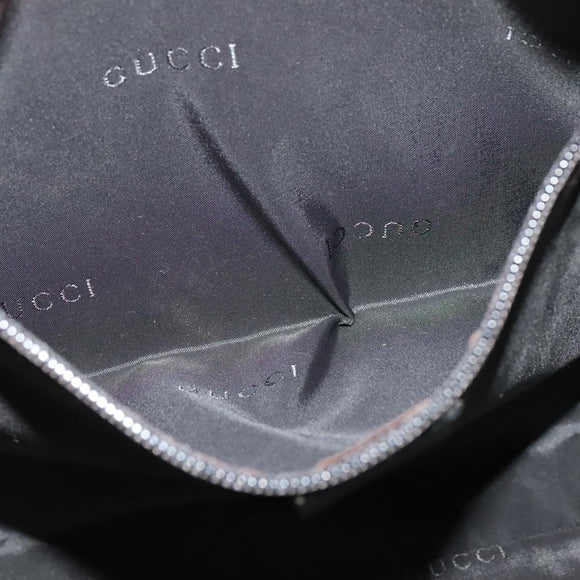 GUCCI Shoulder Bag Nylon Black 019 0340 Auth 134971