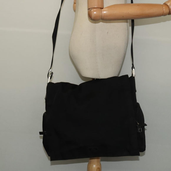 GUCCI Shoulder Bag Nylon Black 019 0340 Auth 134971
