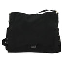 GUCCI Shoulder Bag Nylon Black 019 0340 Auth 134971-13