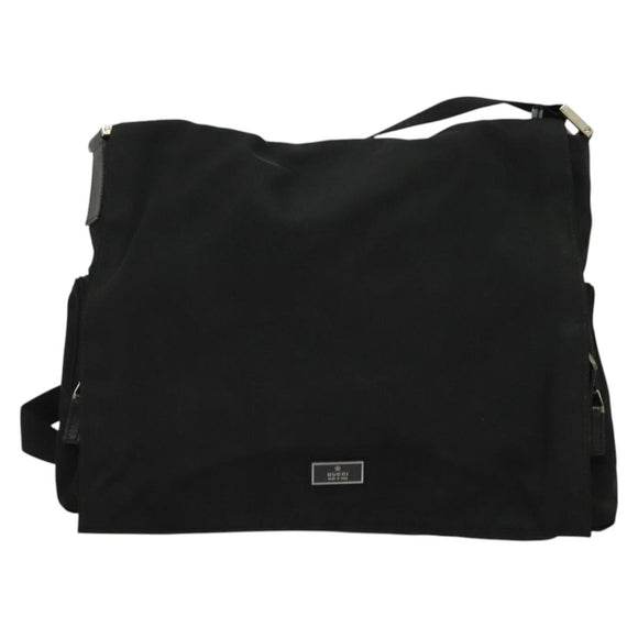 GUCCI Shoulder Bag Nylon Black 019 0340 Auth 134971