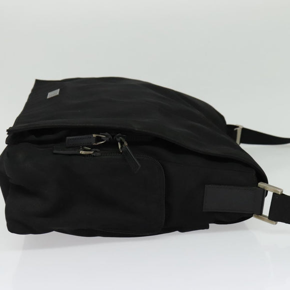 GUCCI Shoulder Bag Nylon Black 019 0340 Auth 134971