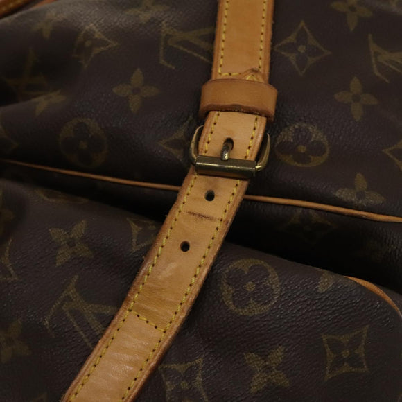 LOUIS VUITTON Monogram Saumur 35 Shoulder Bag M42254 LV Auth 134974