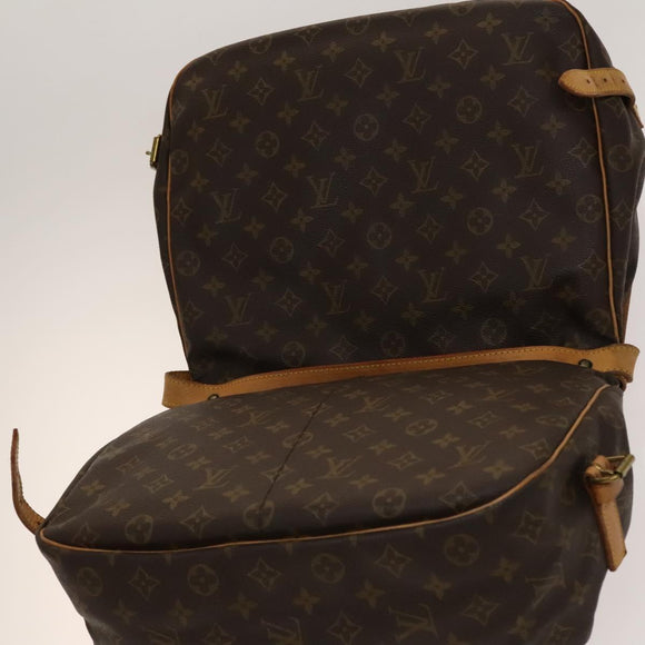 LOUIS VUITTON Monogram Saumur 35 Shoulder Bag M42254 LV Auth 134974