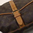 LOUIS VUITTON Monogram Saumur 35 Shoulder Bag M42254 LV Auth 134974-9