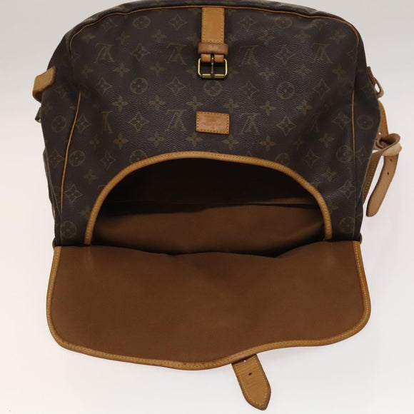 LOUIS VUITTON Monogram Saumur 35 Shoulder Bag M42254 LV Auth 134974