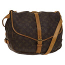 LOUIS VUITTON Monogram Saumur 35 Shoulder Bag M42254 LV Auth 134974-1