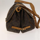 LOUIS VUITTON Monogram Saumur 35 Shoulder Bag M42254 LV Auth 134974-4