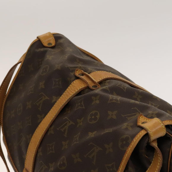 LOUIS VUITTON Monogram Saumur 35 Shoulder Bag M42254 LV Auth 134974