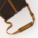 LOUIS VUITTON Monogram Saumur 35 Shoulder Bag M42254 LV Auth 134974-7