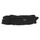 PRADA Waist bag Nylon Black Silver Auth 134983-1
