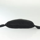 PRADA Waist bag Nylon Black Silver Auth 134983-5