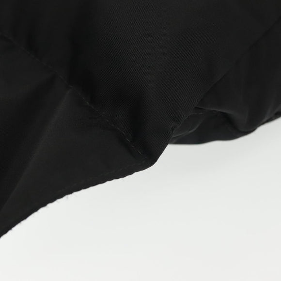 PRADA Waist bag Nylon Black Silver Auth 134983