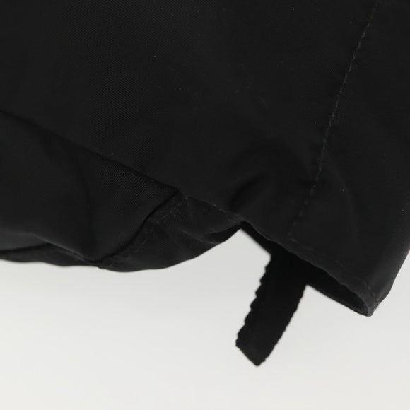 PRADA Waist bag Nylon Black Silver Auth 134983