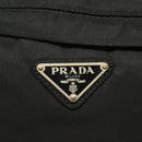 PRADA Waist bag Nylon Black Silver Auth 134983-19
