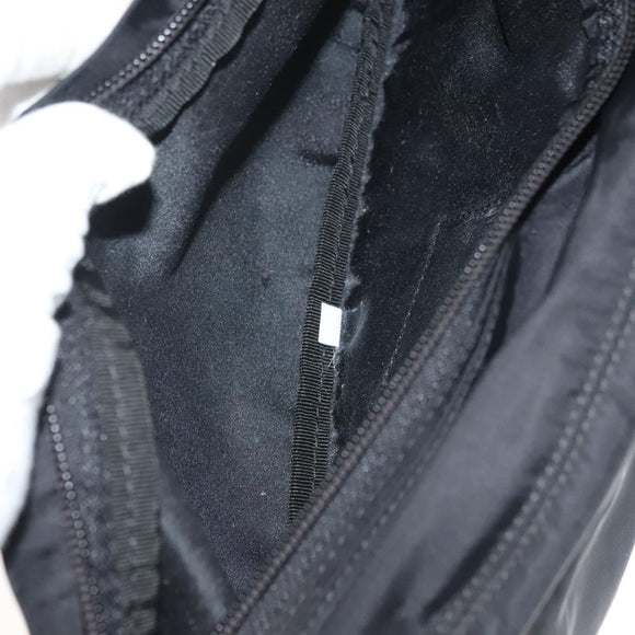 PRADA Waist bag Nylon Black Silver Auth 134983