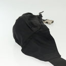 PRADA Waist bag Nylon Black Silver Auth 134983-3