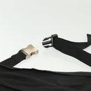 PRADA Waist bag Nylon Black Silver Auth 134983-14