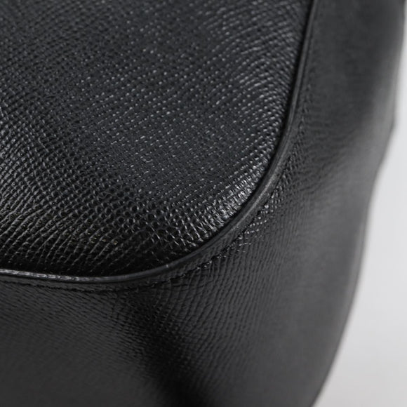 Coach Backpack Leather Gold Black Auth 134985