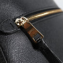 Coach Backpack Leather Gold Black Auth 134985-18