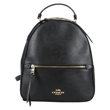 Coach Backpack Leather Gold Black Auth 134985 - 0