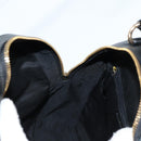 Coach Backpack Leather Gold Black Auth 134985-23