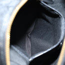 Coach Backpack Leather Gold Black Auth 134985-25