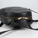 Coach Backpack Leather Gold Black Auth 134985-6