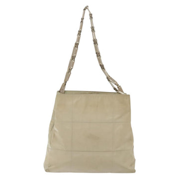 PRADA Shoulder Bag Nylon Beige Auth 134987 - 0