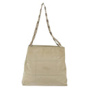 PRADA Shoulder Bag Nylon Beige Auth 134987-2