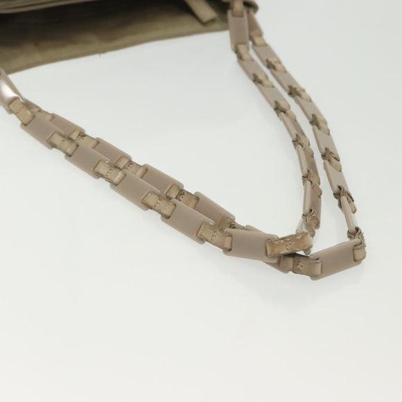 PRADA Shoulder Bag Nylon Beige Auth 134987