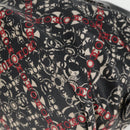 CHANEL Coco Travel Boston Bag PVC Black Silver CC Auth 134999V-14