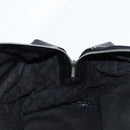 CHANEL Coco Travel Boston Bag PVC Black Silver CC Auth 134999A-18