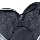 CHANEL Coco Travel Boston Bag PVC Black Silver CC Auth 134999A-19