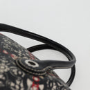 CHANEL Coco Travel Boston Bag PVC Black Silver CC Auth 134999A-8