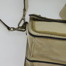 ETRO Rainbow Bag Shoulder Bag Leather Beige Auth 135001-16
