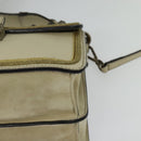ETRO Rainbow Bag Shoulder Bag Leather Beige Auth 135001-17