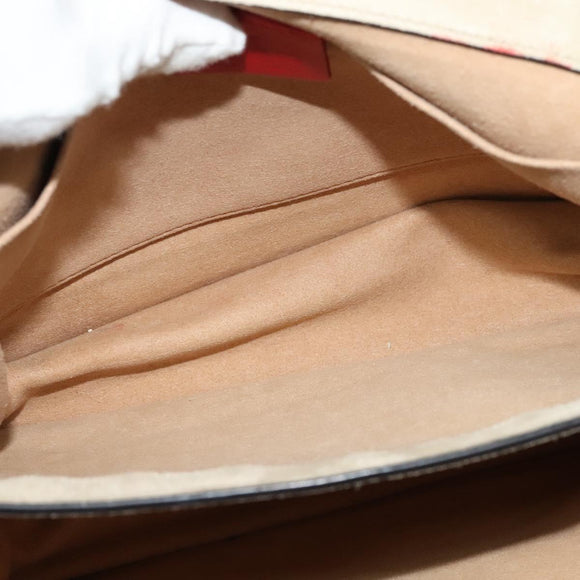 ETRO Rainbow Bag Shoulder Bag Leather Beige Auth 135001